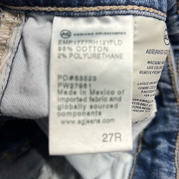 Vince High Waist Blue Crop Wide Trouser Jeans Size 28 - Picture 9 of 9